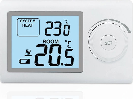 ΘΕΡΜΟΣΤΑΤΗΣ ΨΗΦΙΑΚΟΣ ΜΕ ΟΘΟΝΗ ΛΕΥΚΟΣ ΕΠΙΤΟΙΧΟΣ LINEME 11-00127-1