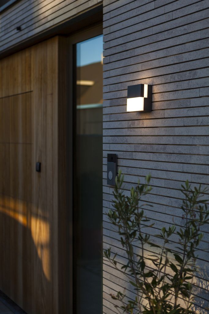 LUTEC εξωτερικό φωτιστικό τοίχου LED DOMINO σε σκούρο γκρι 5116202118 - second view