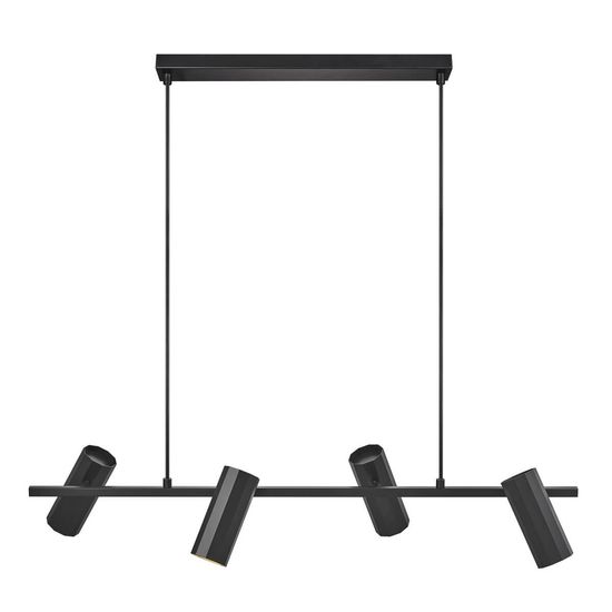 Nordlux Φωτιστικό Οροφής - Ράγα Alanis 4 GU10 90x15cm Black 2213423003 5704924012112