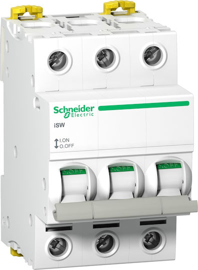 Schneider Electric Acti 9 iSW Τριπολικός Διακόπτης Ράγας 415V 40A A9S65340