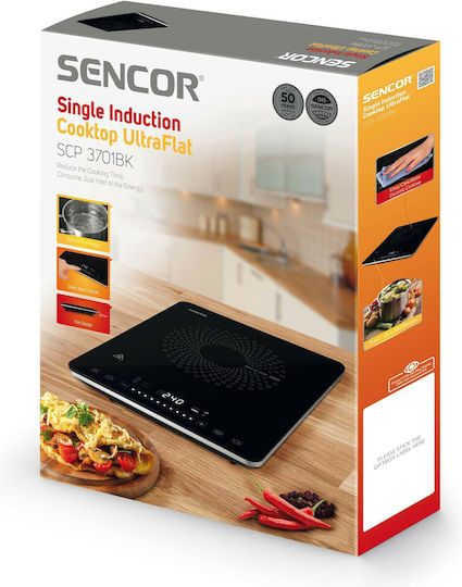 Sencor Επιτραπέζια Εστία Επαγωγική Μονή Μαύρη SCP 3701BK - second view