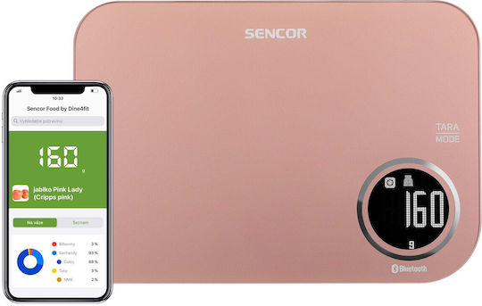 Sencor Ψηφιακή Ζυγαριά Κουζίνας έως 5kg Ροζ SKS 7075RS