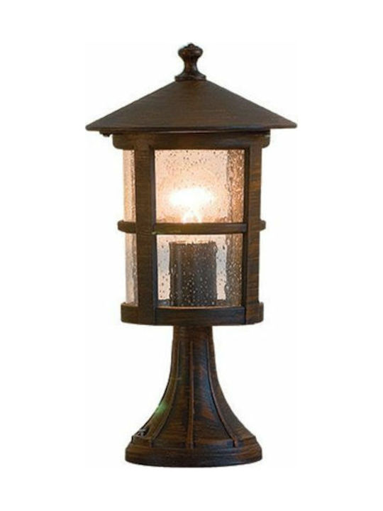 Viokef Skiathos Φωτιστικό Φαναράκι Εξωτερικού Χώρου 60W IP54 για Ντουί E27 Καφέ 4056300