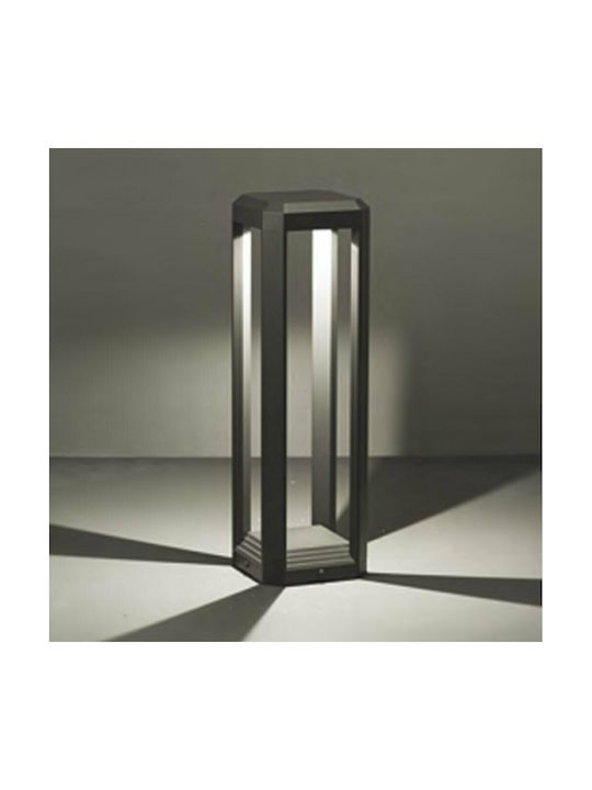 Viokef Η800 Bios Φωτιστικό Κολωνάκι LED Εξωτερικού Χώρου 13W με Θερμό Λευκό Φως IP65 Μαύρο 4213100