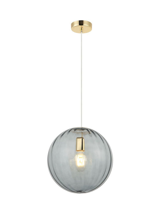 Viokef Diana Κρεμαστό Φωτιστικό Χρυσό Μπάλα με Ντουί E27 30x300εκ. 4294301