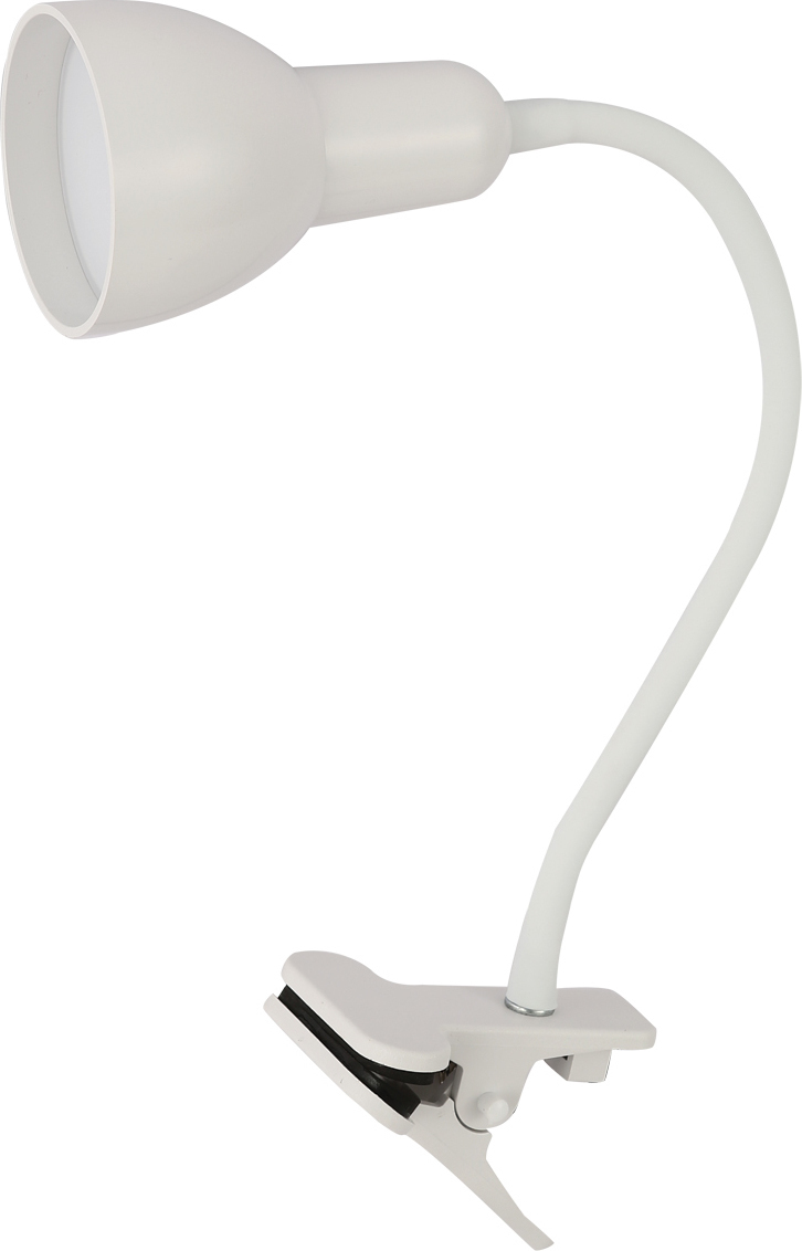 VK Lighting LED Φωτιστικό Γραφείου με Εύκαμπτο Βραχίονα και Κλιπ σε Λευκό Χρώμα VK/04237/W/D 58610-113728