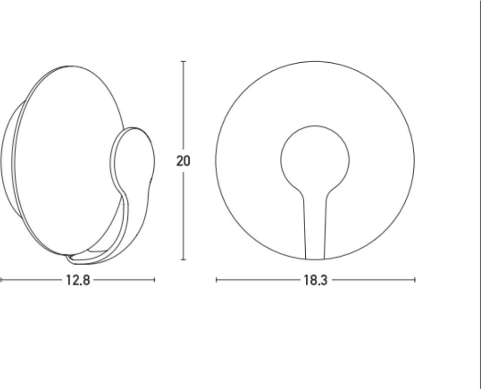 ΦΩΤΙΣΤΙΚΟ ΤΟΙΧΟΥ ΑΠΛΙΚΑ ΕΞΩΤΕΡΙΚΟΥ ΧΩΡΟΥ ΣΤΕΓΑΝΗ ΣΚΟΥΡΟ ΚΑΦΕ E271| ZAMBELIS LIGHTS  - second view