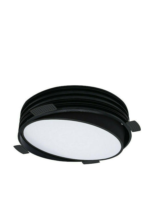 VK Lighting Στρογγυλό Χωνευτό LED Panel 30W με Θερμό Λευκό Φως 3000K 38.6εκ. VK/04348/B/W/45 64174-153721
