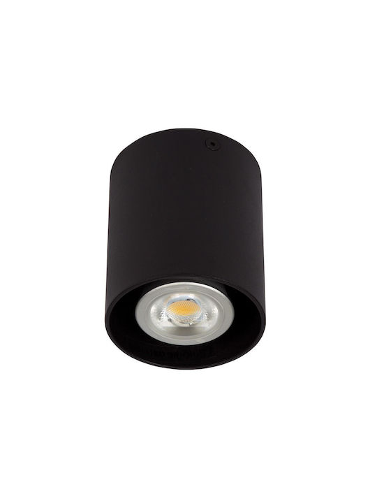 VK Lighting Μονό Σποτ με Ντουί GU10 σε Μαύρο Χρώμα VK/03002/B