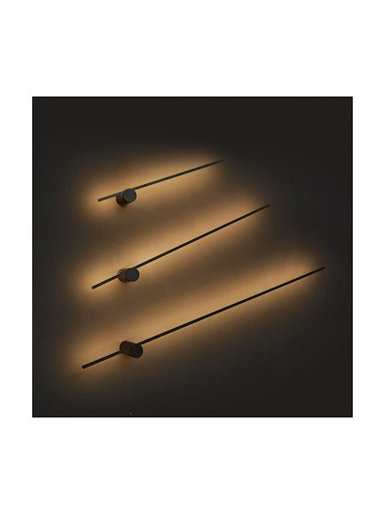 VK Φωτιστικό τοίχου Led 200-240V 5W 4000K 865lm CRI>90 IP20 ø5.5x9.3x60cm μαύρο VK/04455/WA/B/C/60 75169-101721 - second view