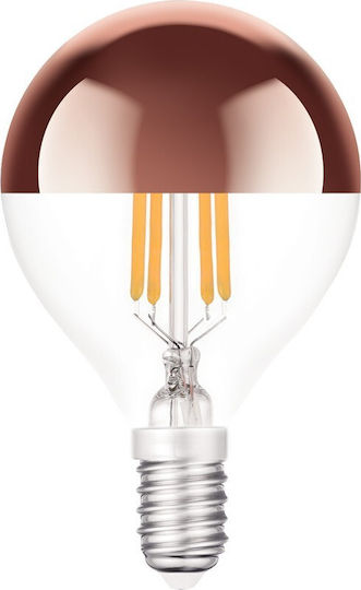 VK Lighting Λάμπα LED 4W 80mm για Ντουί E14 και Σχήμα G45 Θερμό Λευκό 350lm Dimmable VK/05121/D/EI/PCT/W 03045-222664