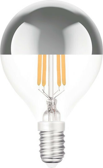 VK Lighting Λάμπα LED 4W 75mm για Ντουί E14 και Σχήμα G45 Θερμό Λευκό 350lm Dimmable VK/05121/D/EI/ST/W 03045-204664