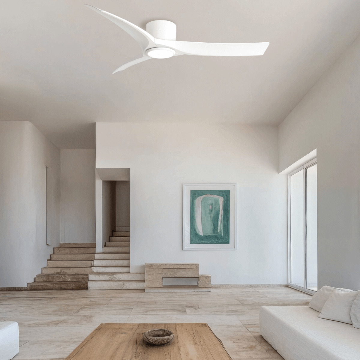 Zambelis Lights Ανεμιστήρας Οροφής 132cm με Τηλεχειριστήριο Λευκός 25396 - second view