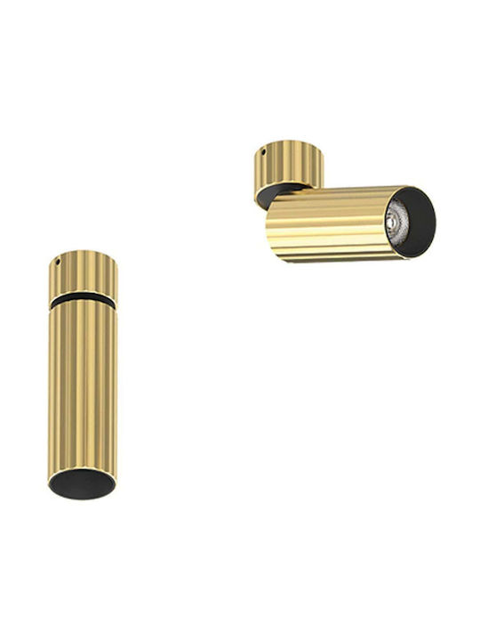 Zambelis Lights Μονό LED Σποτ σε Χρυσό Χρώμα S120