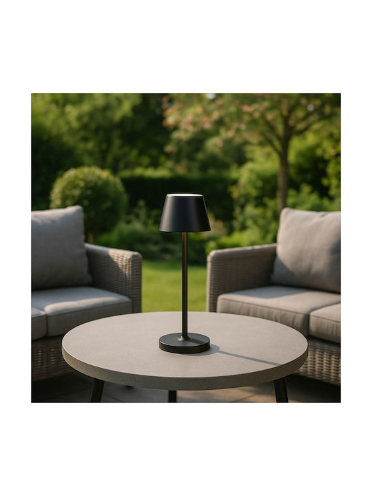 Zambelis Lights Επιτραπέζιο Φωτιστικό Led 1,5W 3000K Εξωτερικού Χώρου Μαύρο - Dimmable E369  - second view