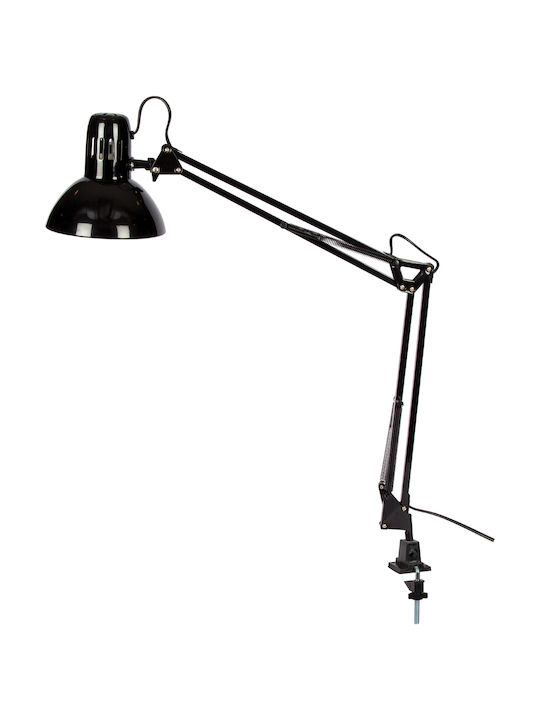 VK Lighting Φωτιστικό Γραφείου με Σπαστό Βραχίονα για Ντουί E27 σε Μαύρο Χρώμα VK/HD2429B/B  58610-053647