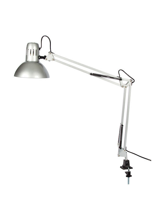 VK Lighting Φωτιστικό Γραφείου με Σπαστό Βραχίονα για Ντουί E27 σε Ασημί Χρώμα VK/HD2429B/C 58610-054647