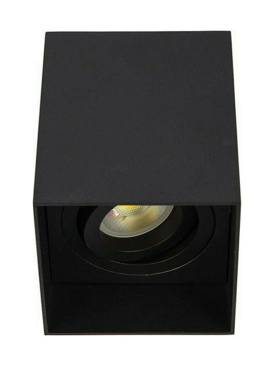 VK Lighting Μονό Σποτ με Ντουί GU10 σε Μαύρο Χρώμα VK/03055/B SKU 75169-214108