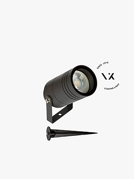 Φωτιστικό κήπου, 240V, GU10/PAR16, max 12W (LED), IP54, ø6x14.5cm, ανθρακί VK/02130/AN 75169-278997