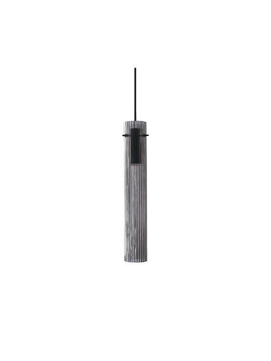 Ideal Lux Flam Κρεμαστό Φωτιστικό Μαύρο LED με Θερμό Λευκό Φως 6x270εκ. 353883