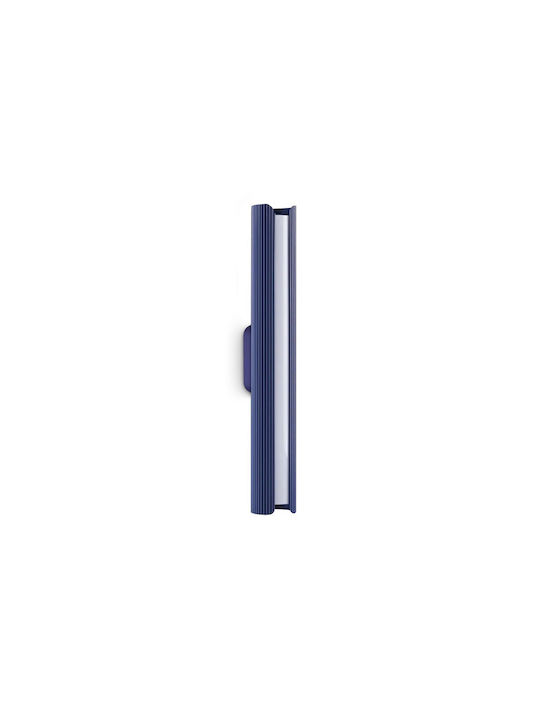Ideal Lux Dorica Φωτιστικό Τοίχου με Ενσωματωμένο LED και Θερμό Λευκό Φως Μπλε 30x7x4.5εκ. 362502