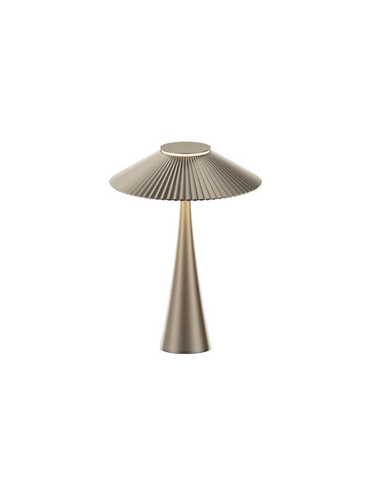 VK Lighting Μεταλλικό Πορτατίφ LED με Χρυσό Καπέλο και Βάση  VK/04695/CG/W Κωδικός: 75169-008776