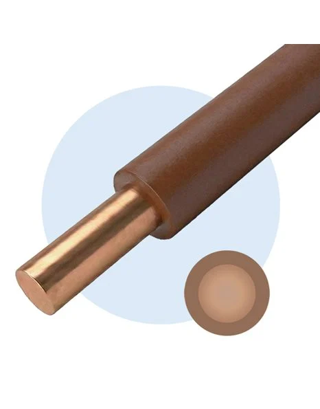 Καλώδιο μονοπολικό NYA H07V-U PVC 2,5mm² Καφέ (NYA1X2,5ΚΑΦΕ)