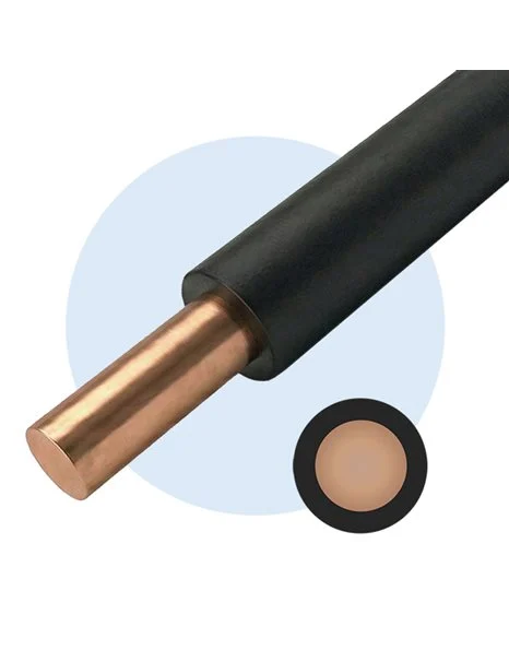 Καλώδιο μονοπολικό NYA H07V-U PVC 4mm² Μαύρο (NYA1X4MAYPO)