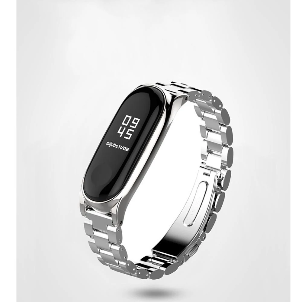 Stainless Steel Λουράκι Xiaomi Mi Band 5 - Silver