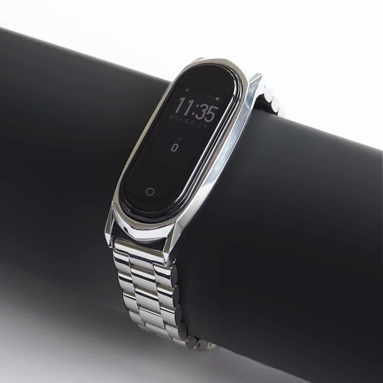 Stainless Steel Λουράκι Xiaomi Mi Band 5 - Silver - second view
