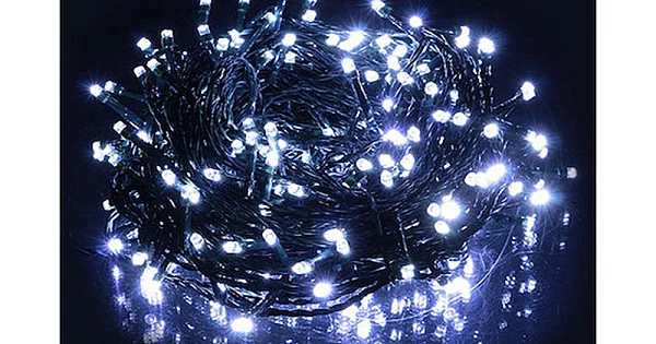 100 LED ΛΑΜΠΑΚΙΑ 8 ΜΕΤΡΑ ΛΕΥΚΟ ΜΕ ΠΡΟΓΡΑΜΜΑ IP20 - second view