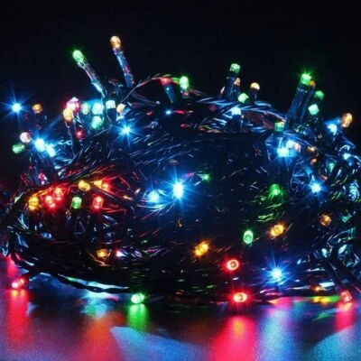 400 LED ΛΑΜΠΑΚΙΑ 18 ΜΕΤΡΑ ΠΟΛΥΧΡΩΜΑ ΜΕ ΠΡΟΓΡΑΜΜΑ IP20	