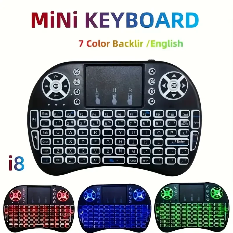 Μίνι ασύρματο πληκτρολόγιο RGB OEM - second view