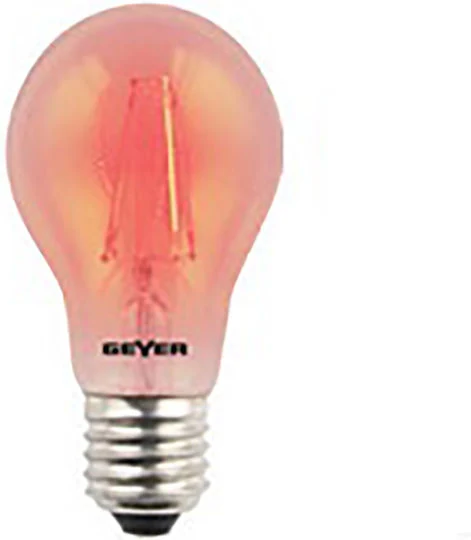 Geyer Λάμπα LED για Ντουί E27 και Σχήμα A60 Κόκκινο 60lm  LFA274-R - second view