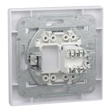 Asfora πρίζα πληροφορικής RJ45 cat6 U/UTP λευκό [EPH4700121] - second view