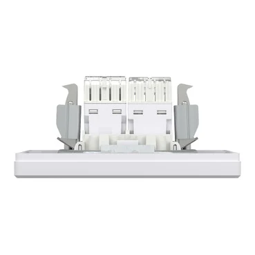 Schneider Electric Asfora Μονή Πρίζα Δικτύου και Τηλεφώνου RJ45/RJ11 με Πλαίσιο Τύπου Cat5 σε Λευκό Χρώμα EPH4900121 - second view