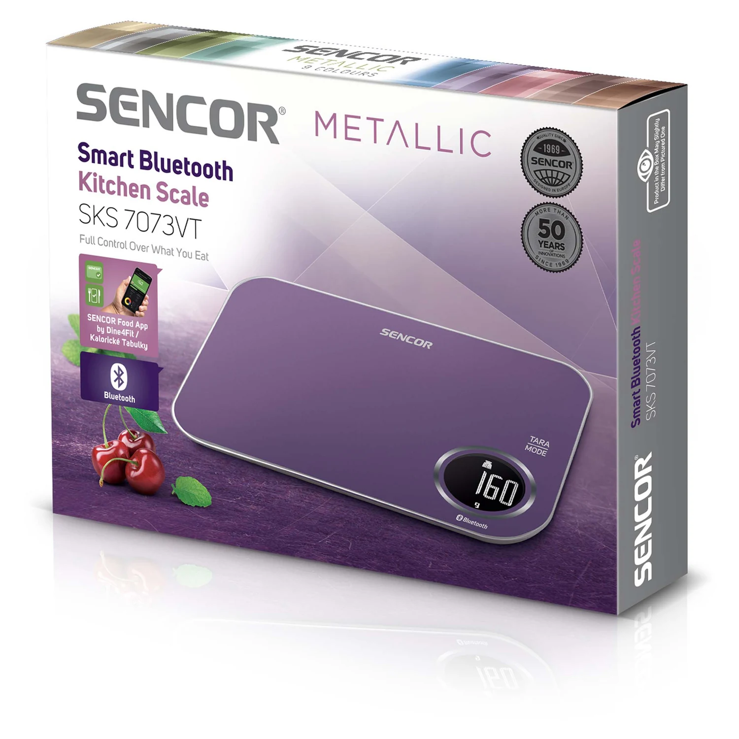 Sencor SKS 7073VT Ψηφιακή Ζυγαριά Κουζίνας 1gr/5kg Μωβ SKS 7073VT - μικρογραφία 4
