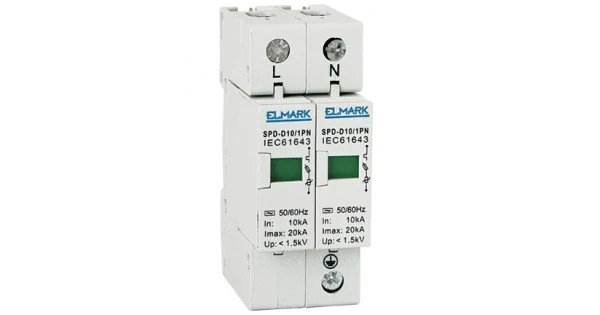 Elmark SPD-C20 Αντικεραυνικό Πίνακα Διπολικό Μέγιστου Ρεύματος Εκφόρτισης 20kA 64203 - second view