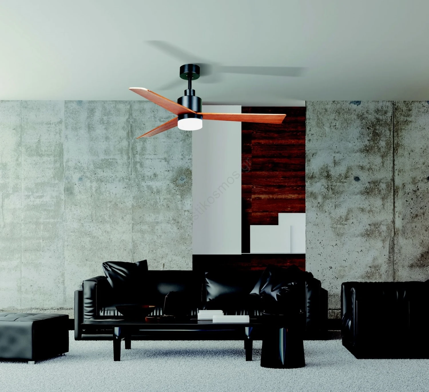 Zambelis Lights 19135 Ανεμιστήρας Οροφής 132cm με Φως και Τηλεχειριστήριο Καφέ - second view