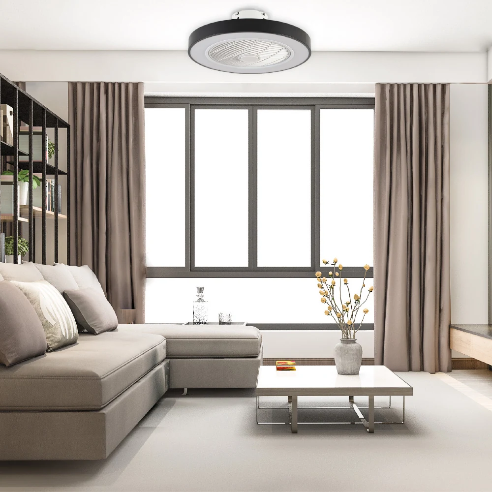 ItLighting Chilko Ανεμιστήρας Οροφής Με Φως Led Μαύρος DC 101000320 - second view
