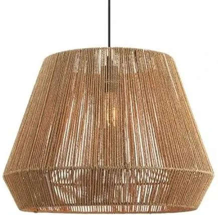 Zambelis Lights Μοντέρνο Κρεμαστό Φωτιστικό με Σχοινί σε Καφέ Χρώμα 20237 - second view