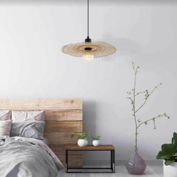 Zambelis Lights Μοντέρνο Κρεμαστό Φωτιστικό Μονόφωτο με Ντουί E27 σε Μπεζ Χρώμα 20242 - second view