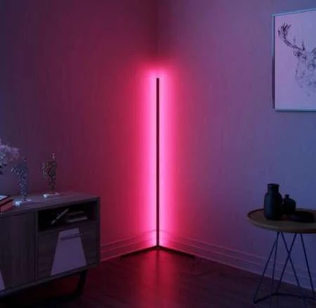 Atman Leggenda Las Vegas Μοντέρνο LED Φωτιστικό Δαπέδου Υ140xΜ57εκ. με RGB Φως σε Μαύρο Χρώμα LEG-FL8001