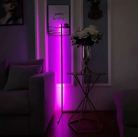 Atman Leggenda Las Vegas Μοντέρνο LED Φωτιστικό Δαπέδου Υ140xΜ57εκ. με RGB Φως σε Μαύρο Χρώμα LEG-FL8001 - second view
