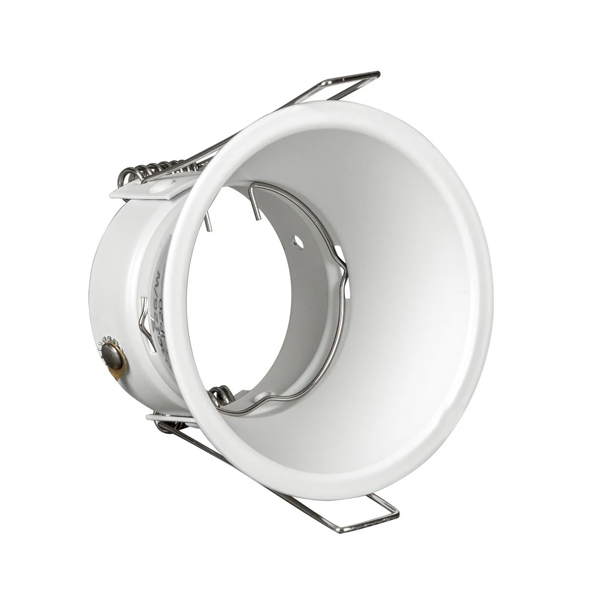 VK Lighting VK/03012G/W Στρογγυλό Μεταλλικό Χωνευτό Σποτ με Ντουί GU10 σε Λευκό χρώμα 8.3x8.3cm - μικρογραφία 4