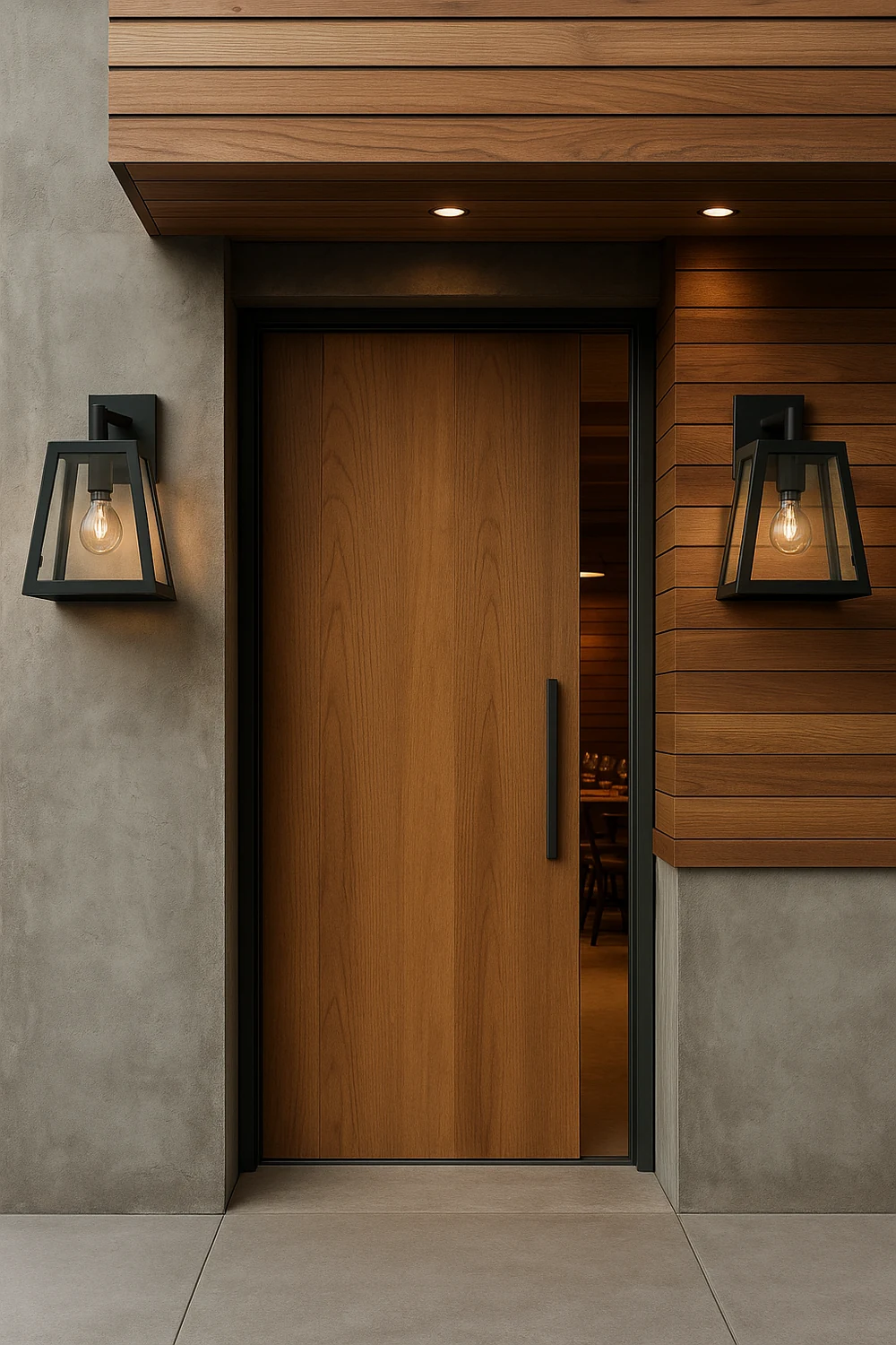 VK Lighting Επιτοίχιο Φαναράκι Εξωτερικού Χώρου E27 σε Μαύρο Χρώμα - second view