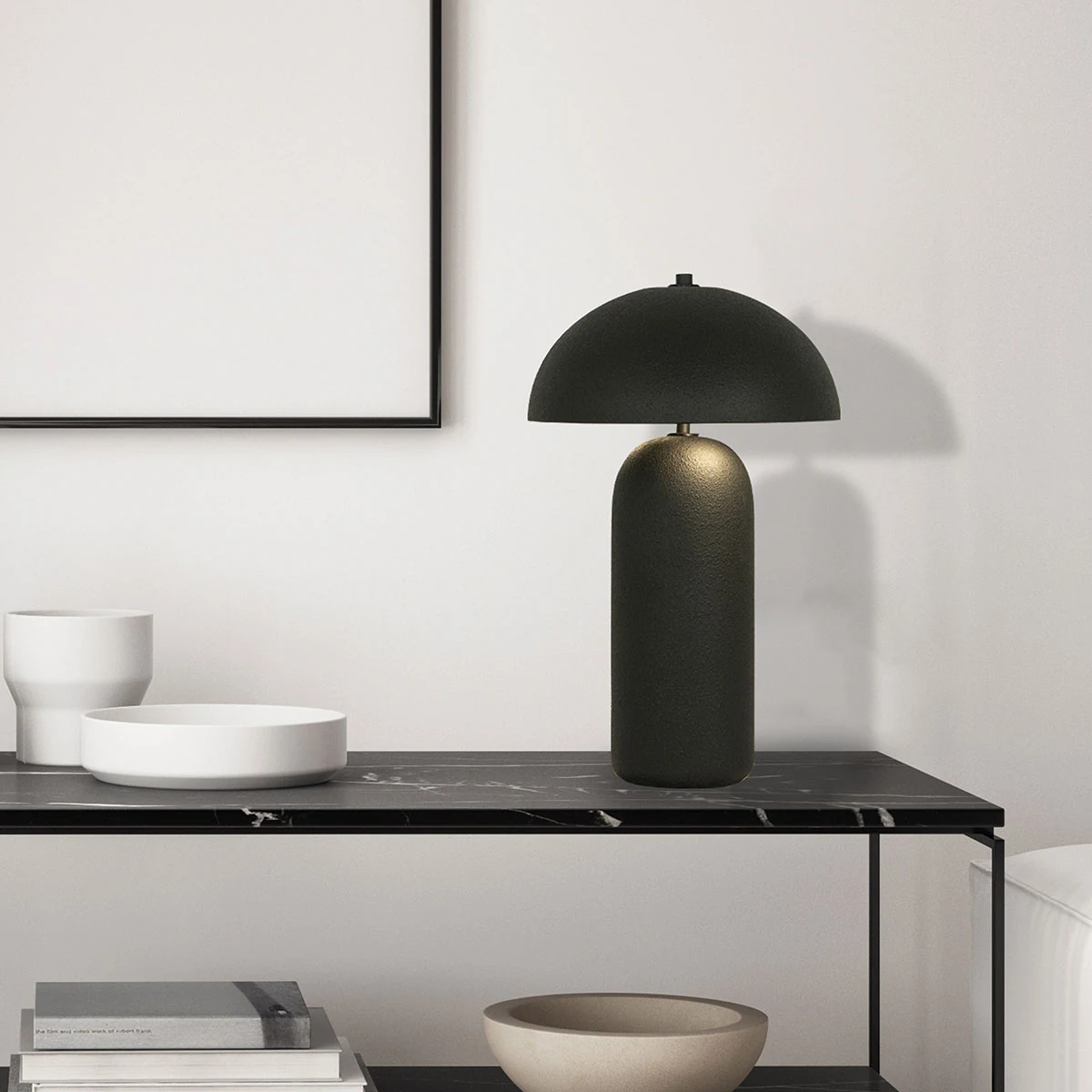 Zambelis Lights Πορτατίφ για Ντουί E27 με Μαύρο Καπέλο και Βάση - second view