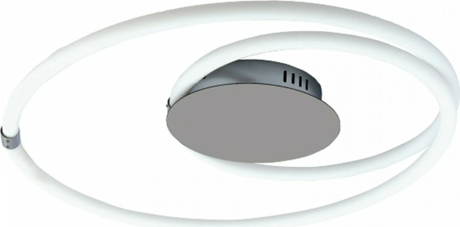 Inlight 42011 Μοντέρνα Μεταλλική Πλαφονιέρα Οροφής με Ενσωματωμένο LED σε Ασημί χρώμα 60cm 40W 3000K - second view
