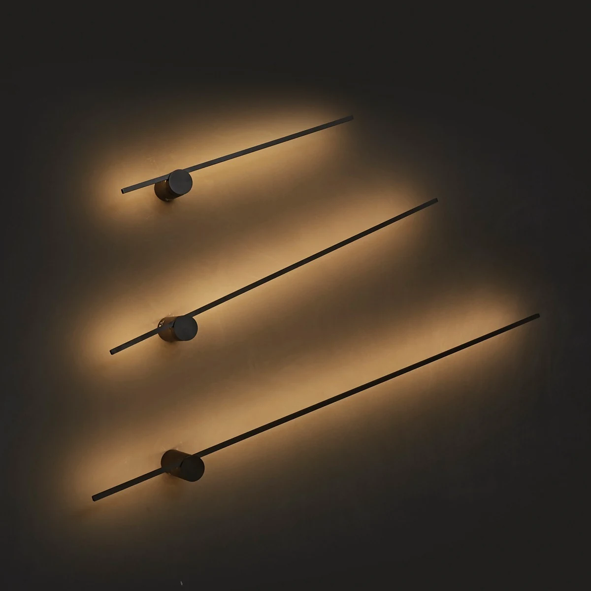 VK Lighting VK/04455/WA/B/W/60 Μοντέρνο Φωτιστικό Τοίχου με Ενσωματωμένο LED και Θερμό Λευκό Φως σε Μαύρο Χρώμα Πλάτους 60cm - μικρογραφία 4
