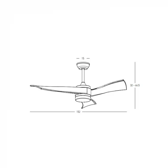 Zambelis Lights Ανεμιστήρας Οροφής 152cm με Τηλεχειριστήριο Μαύρος - μικρογραφία 7